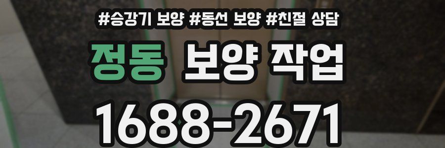 정동 보양 작업