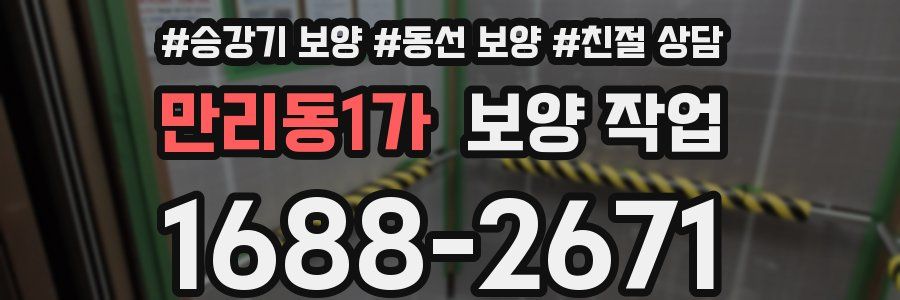 만리동1가 보양 작업