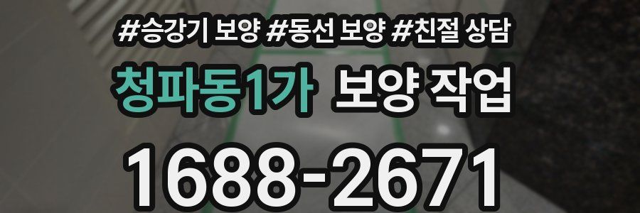 청파동1가 보양 작업