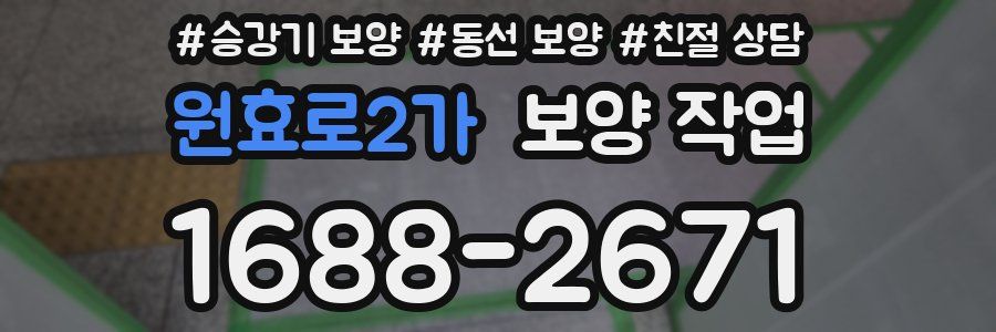 원효로2가 보양 작업