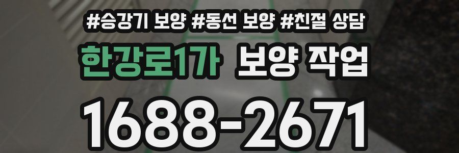 한강로1가 보양 작업