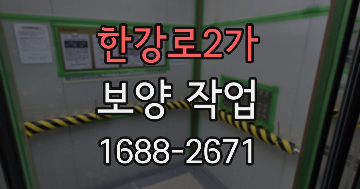 한강로2가 보양 작업