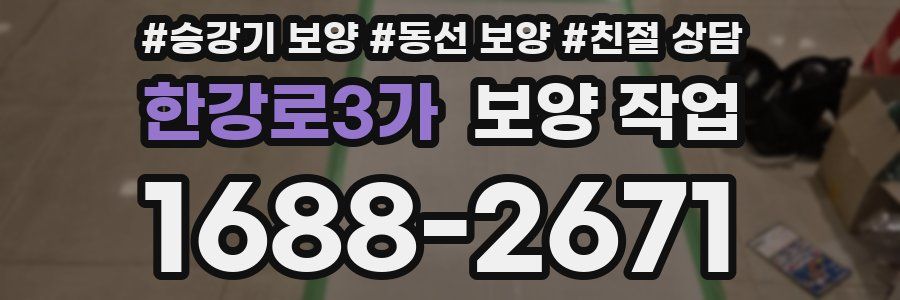 한강로3가 보양 작업