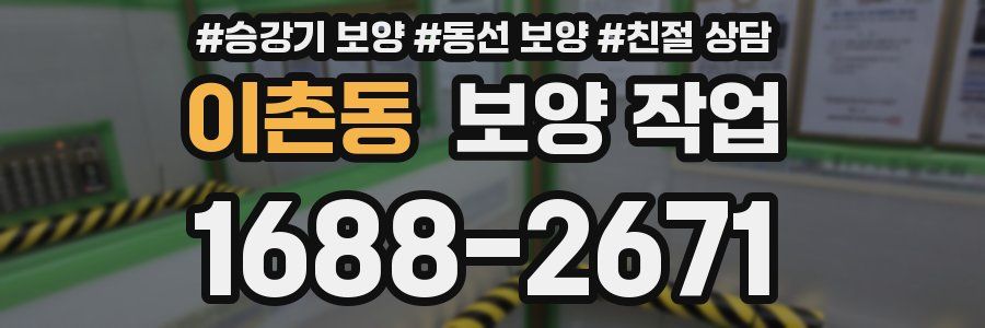 이촌동 보양 작업
