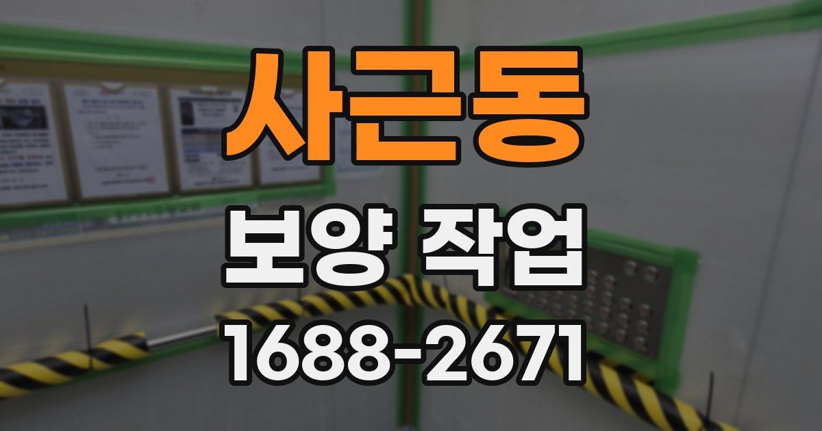 사근동 보양 작업