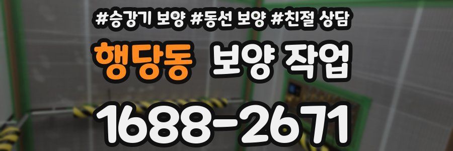 행당동 보양 작업