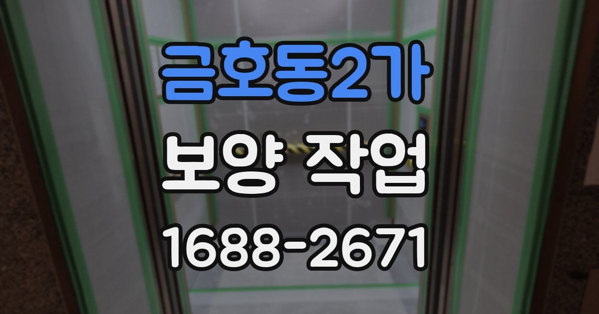 금호동2가 보양 작업