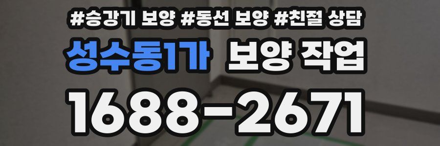 성수동1가 보양 작업