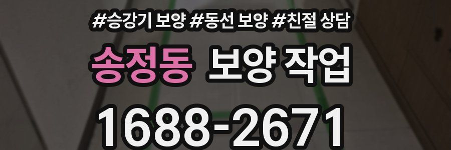 송정동 보양 작업