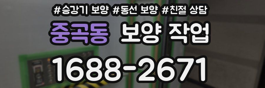 중곡동 보양 작업