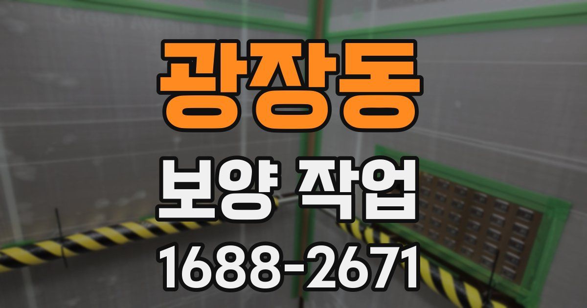 광장동 보양 작업