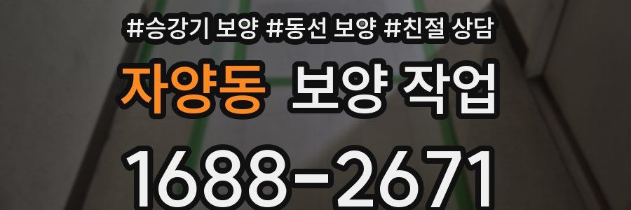 자양동 보양 작업