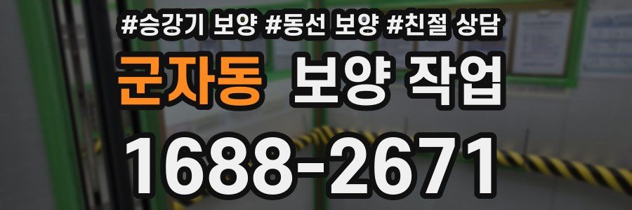 군자동 보양 작업