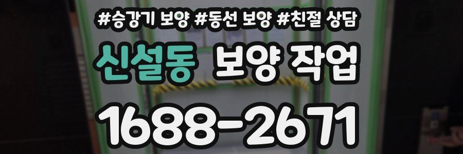 신설동 보양 작업