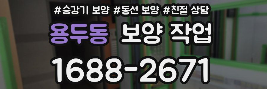 용두동 보양 작업