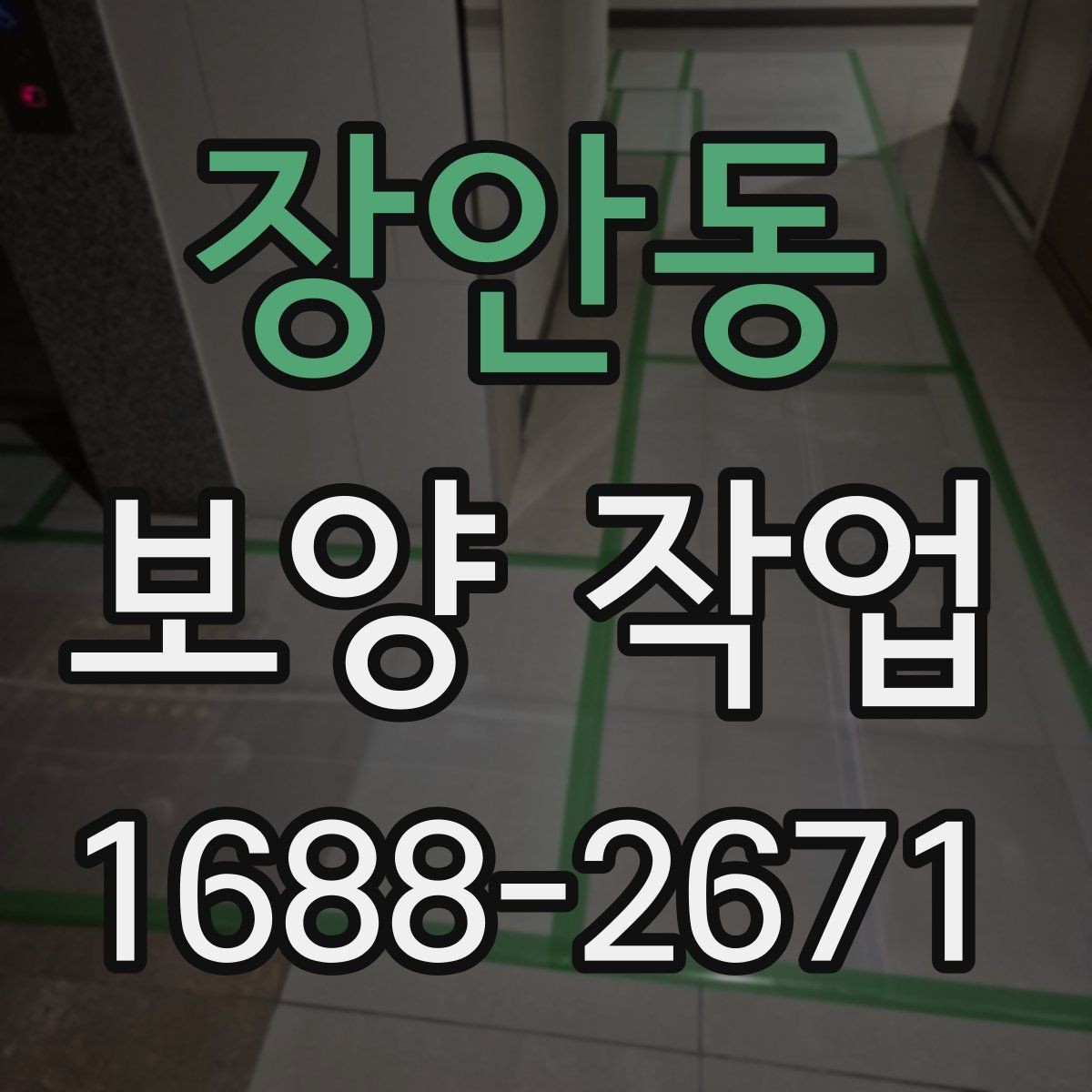 장안동 보양 작업 후 복원 상태를 확인하는 법