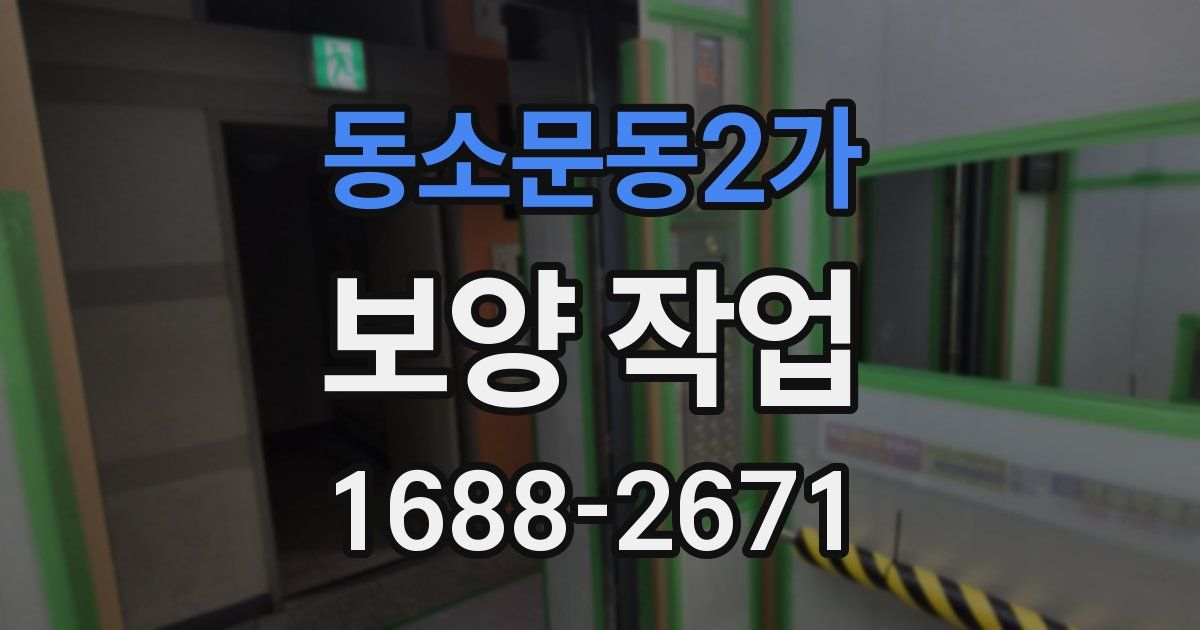 동소문동2가 보양 작업