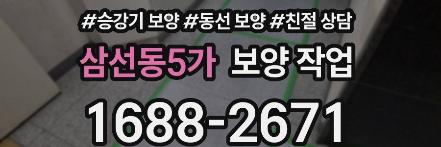 삼선동5가 보양 작업