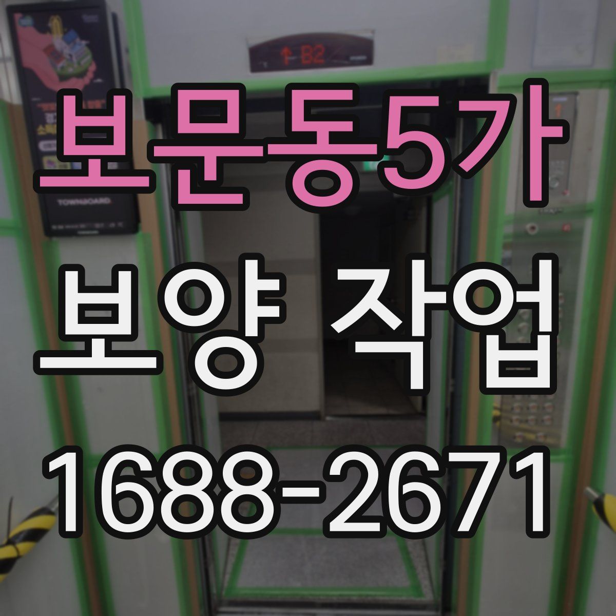 보문동5가 보양 작업