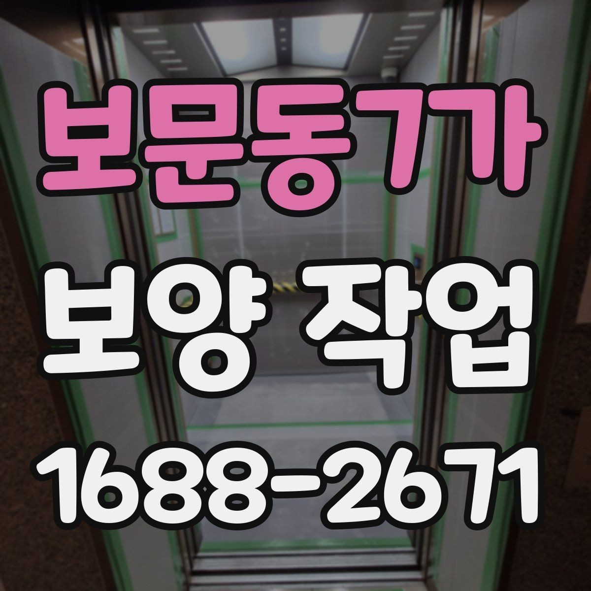 보문동7가 보양 작업 시공 사례로 보는 준비 과정