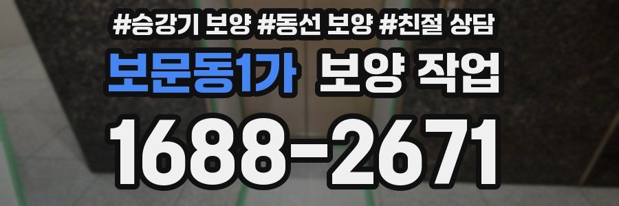 보문동1가 보양 작업