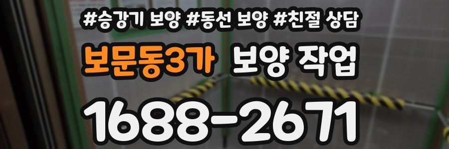 보문동3가 보양 작업