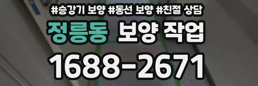 정릉동 보양 작업