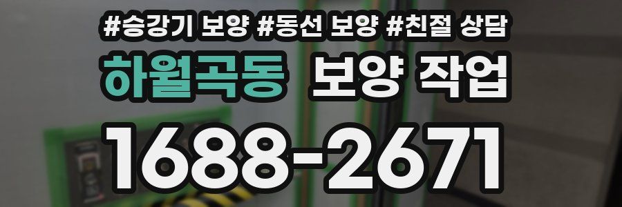 하월곡동 보양 작업