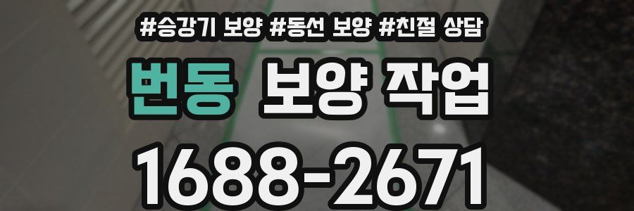 번동 보양 작업