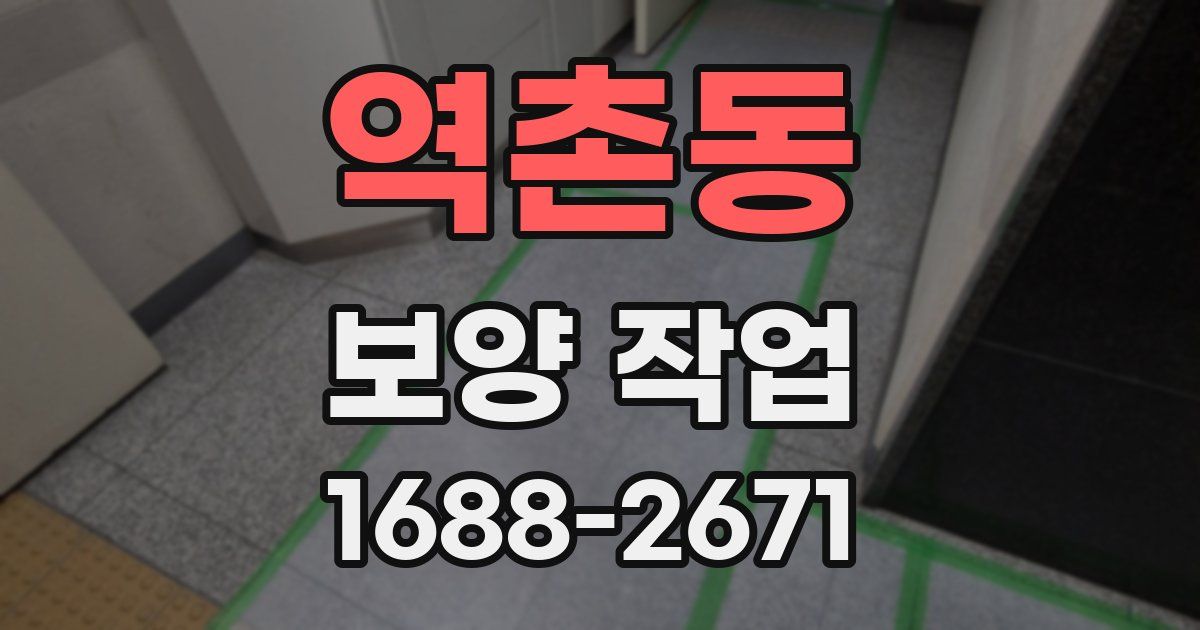 역촌동 보양 작업