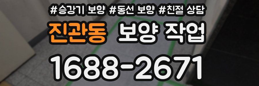 진관동 보양 작업