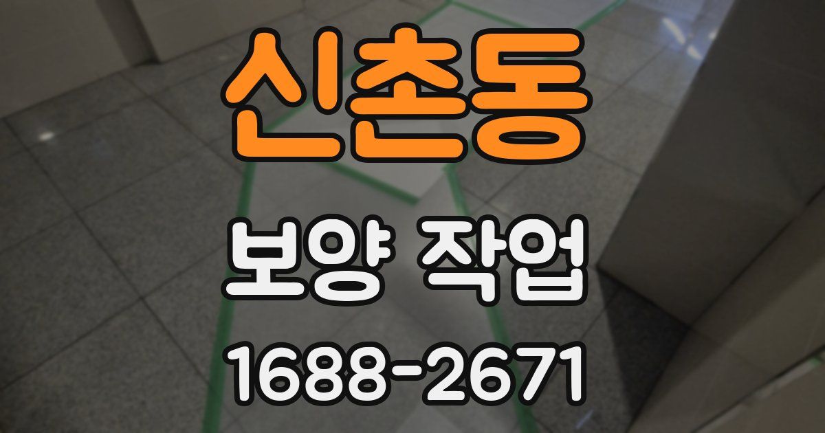 신촌동 보양 작업