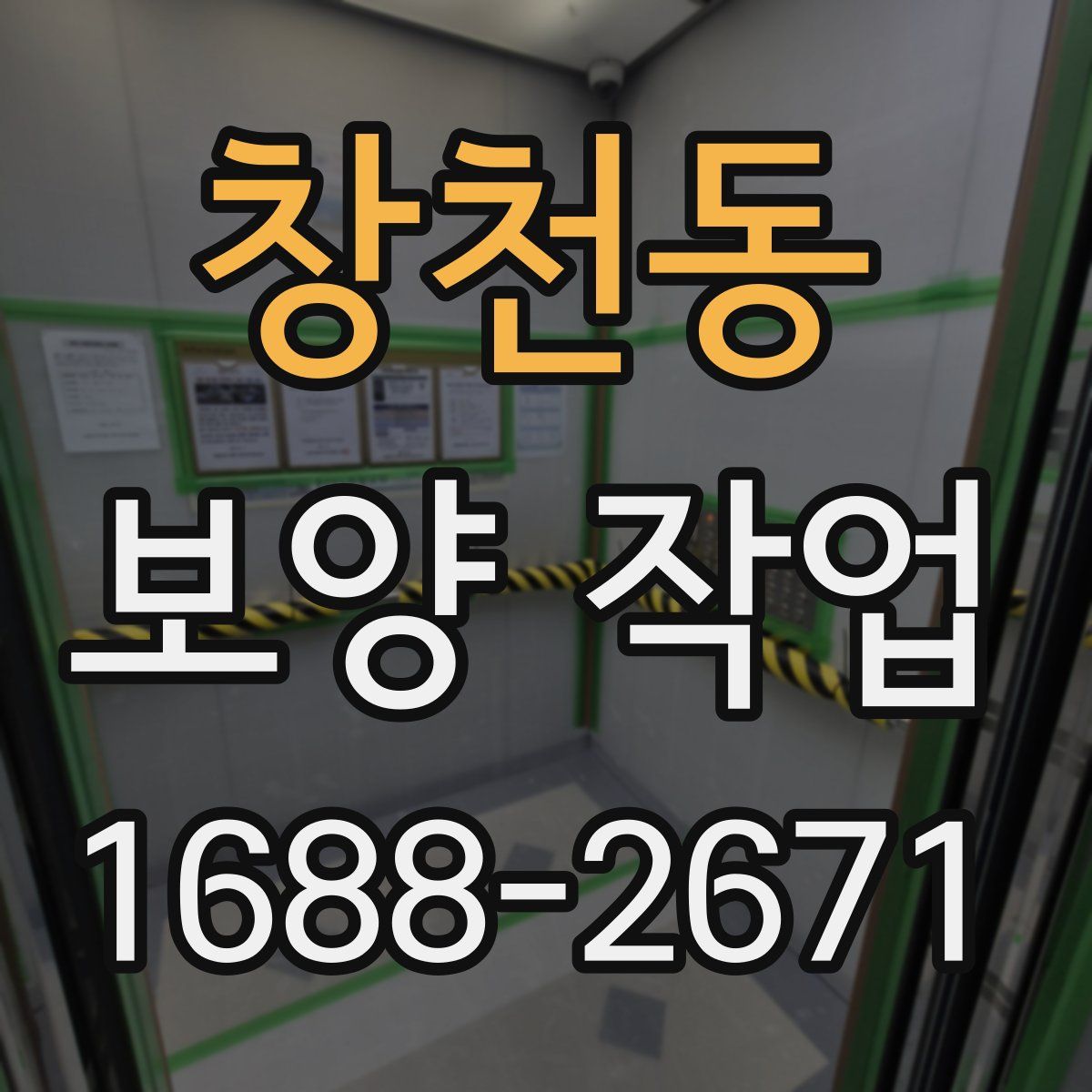 창천동 보양 작업