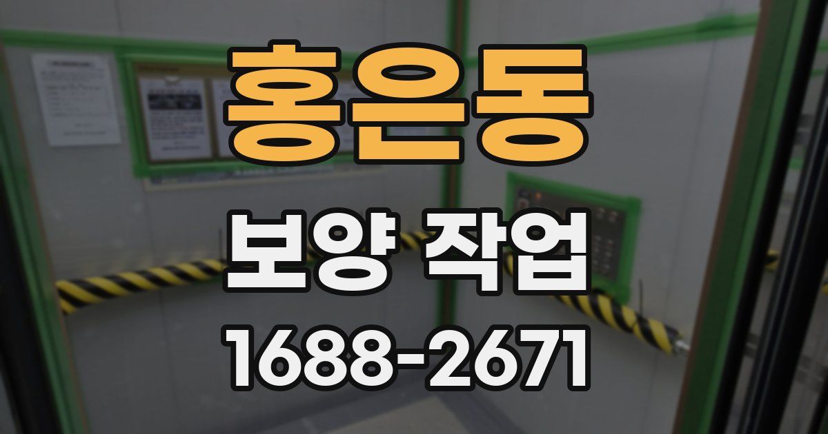 홍은동 보양 작업