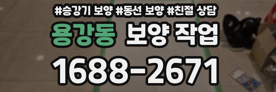 용강동 보양 작업