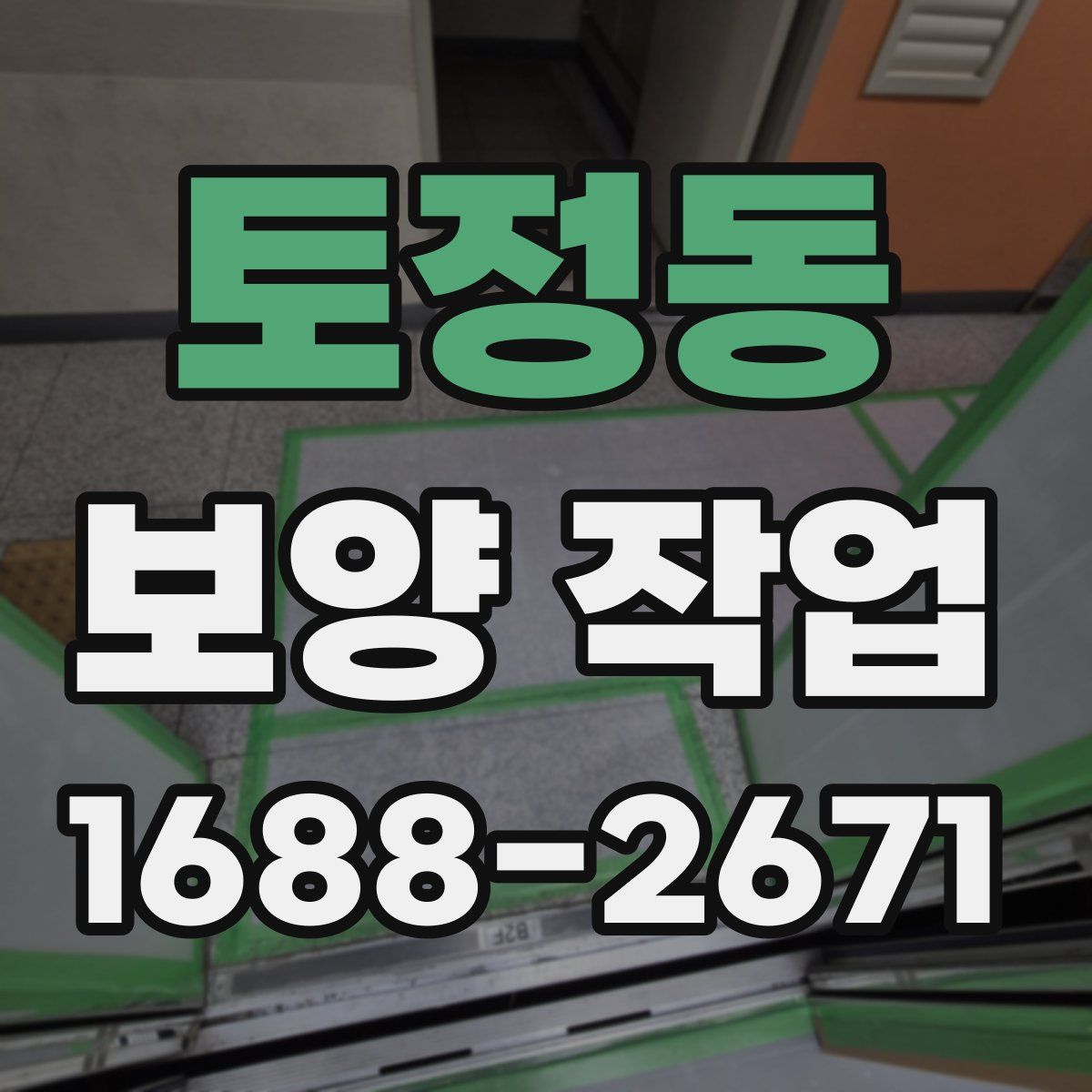 토정동 보양 작업