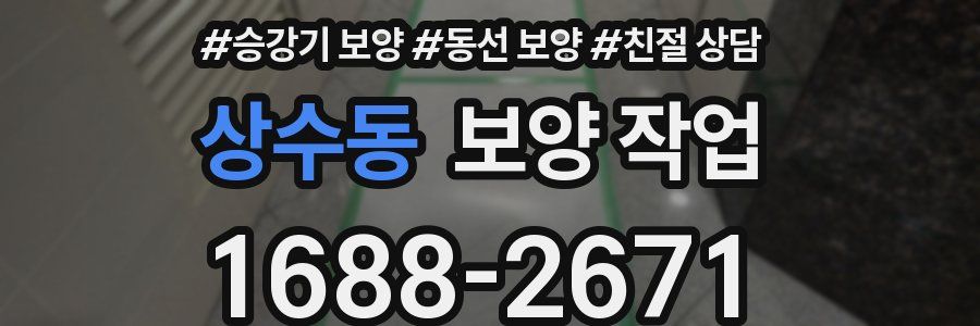 상수동 보양 작업