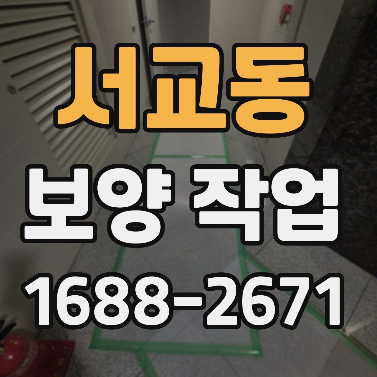 서교동 보양 작업 전후 비교로 보는 변화