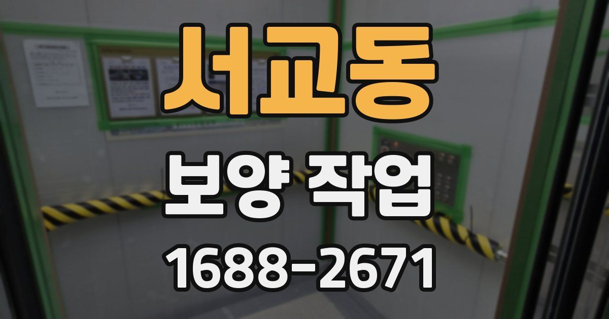 서교동 보양 작업