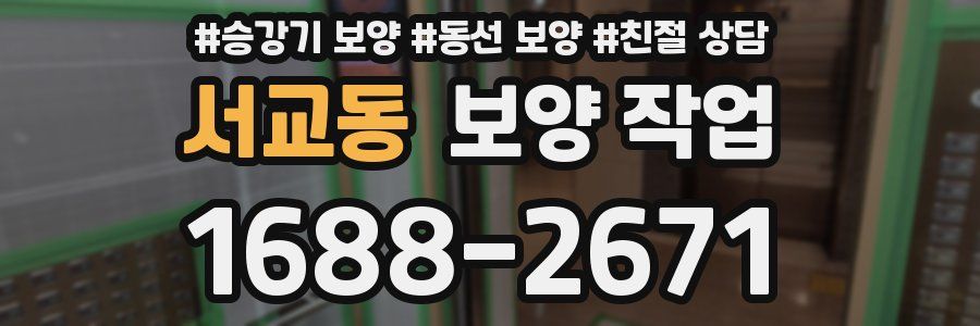 서교동 보양 작업