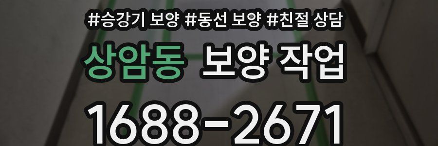 상암동 보양 작업