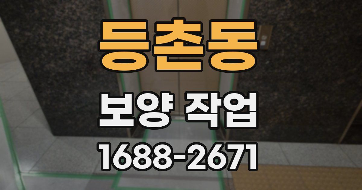등촌동 보양 작업