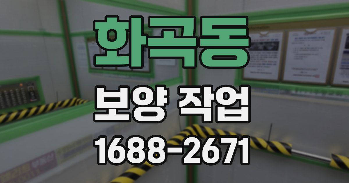 화곡동 보양 작업