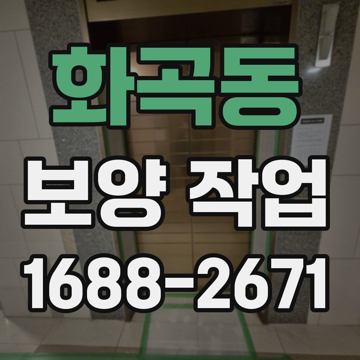 화곡동 보양 작업