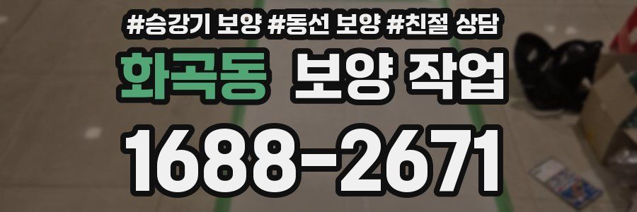화곡동 보양 작업