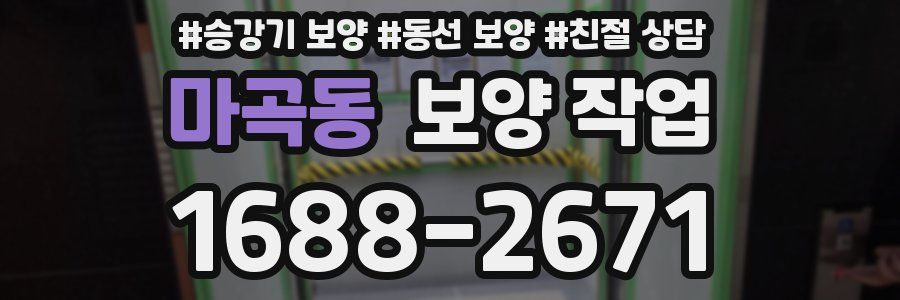 마곡동 보양 작업