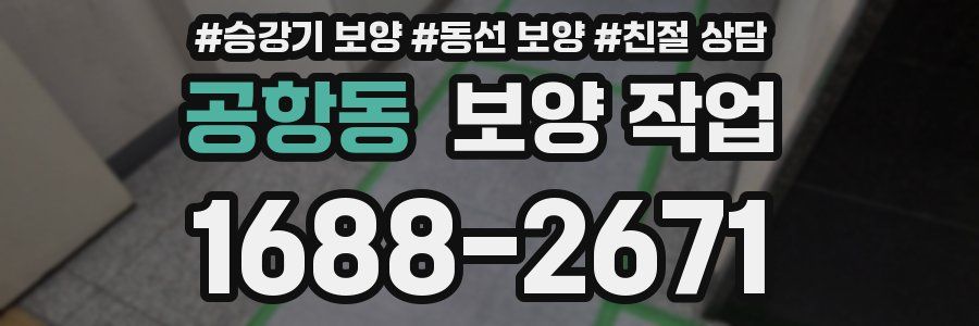 공항동 보양 작업