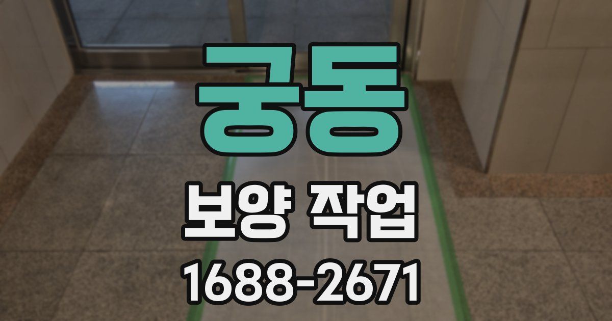 궁동 보양 작업