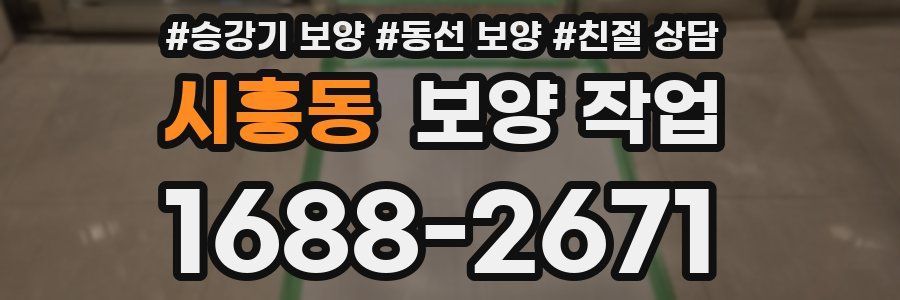 시흥동 보양 작업