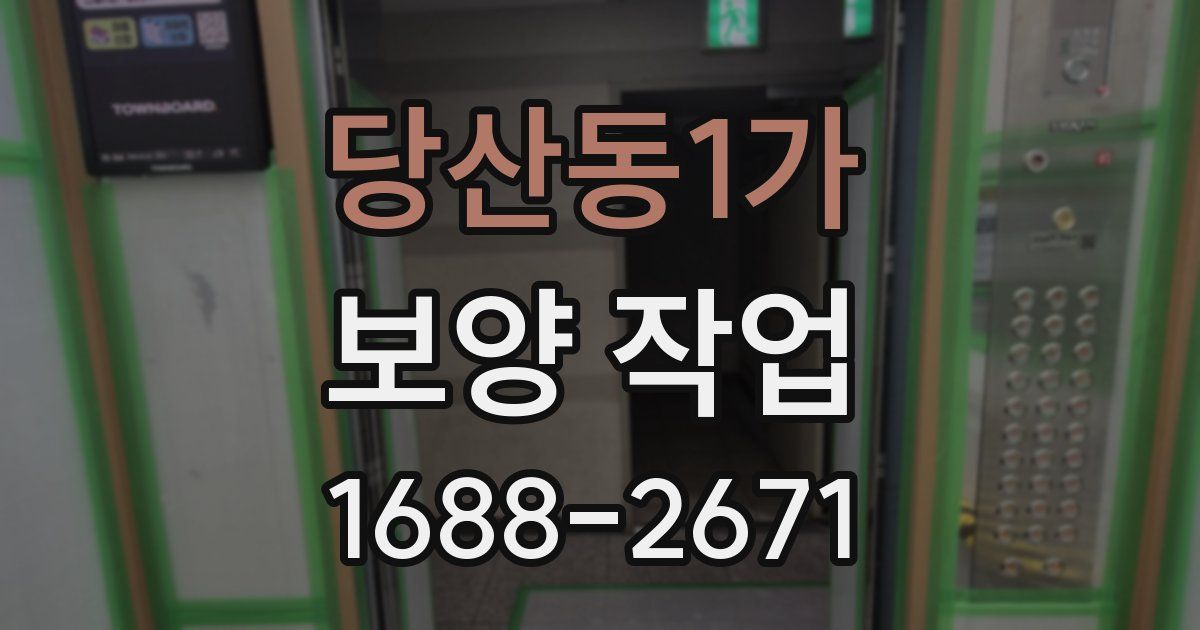 당산동1가 보양 작업